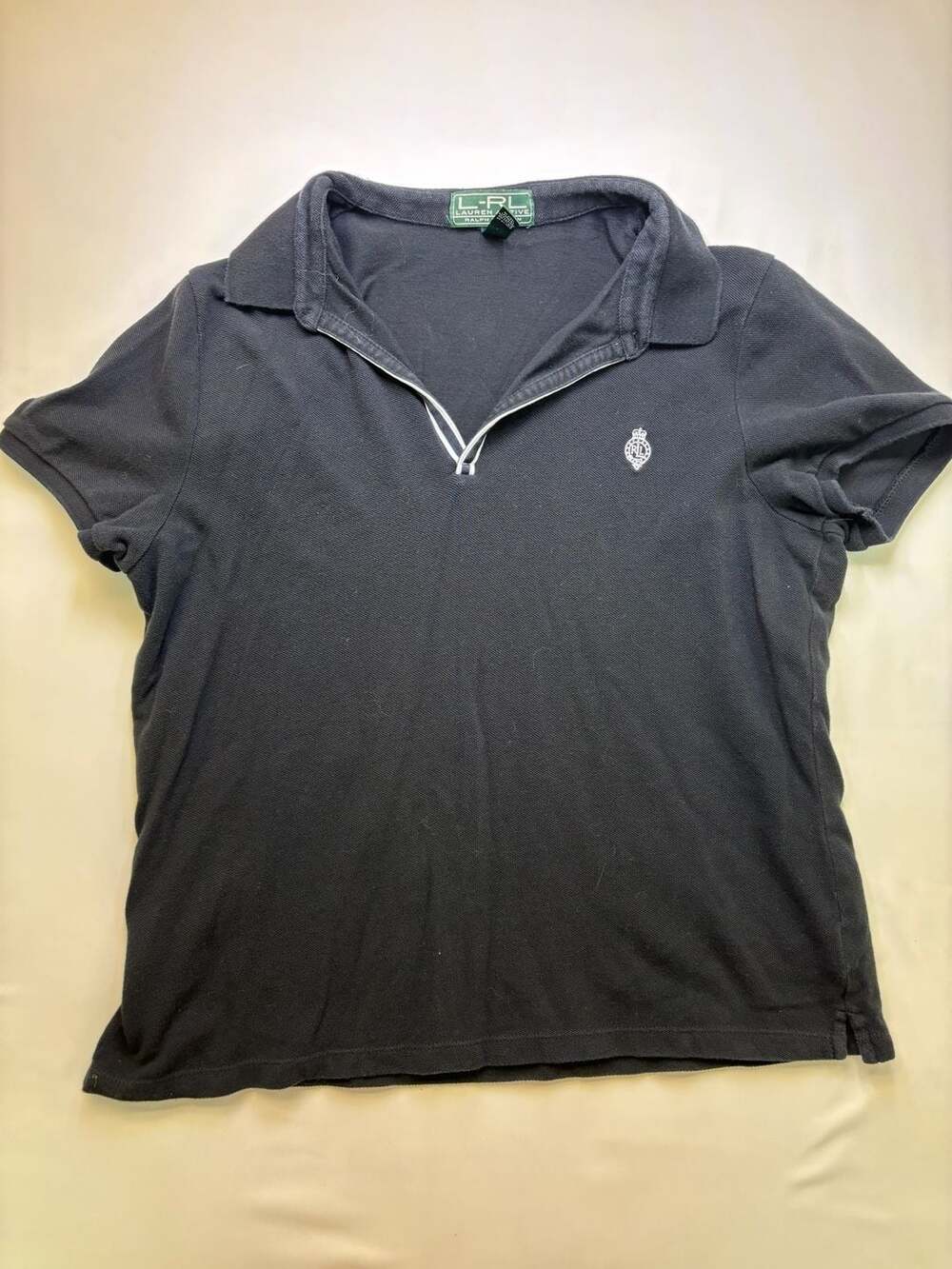 Lauren Active Ralph Lauren Short Sleeve Polo Shirt Women's Size XL Black